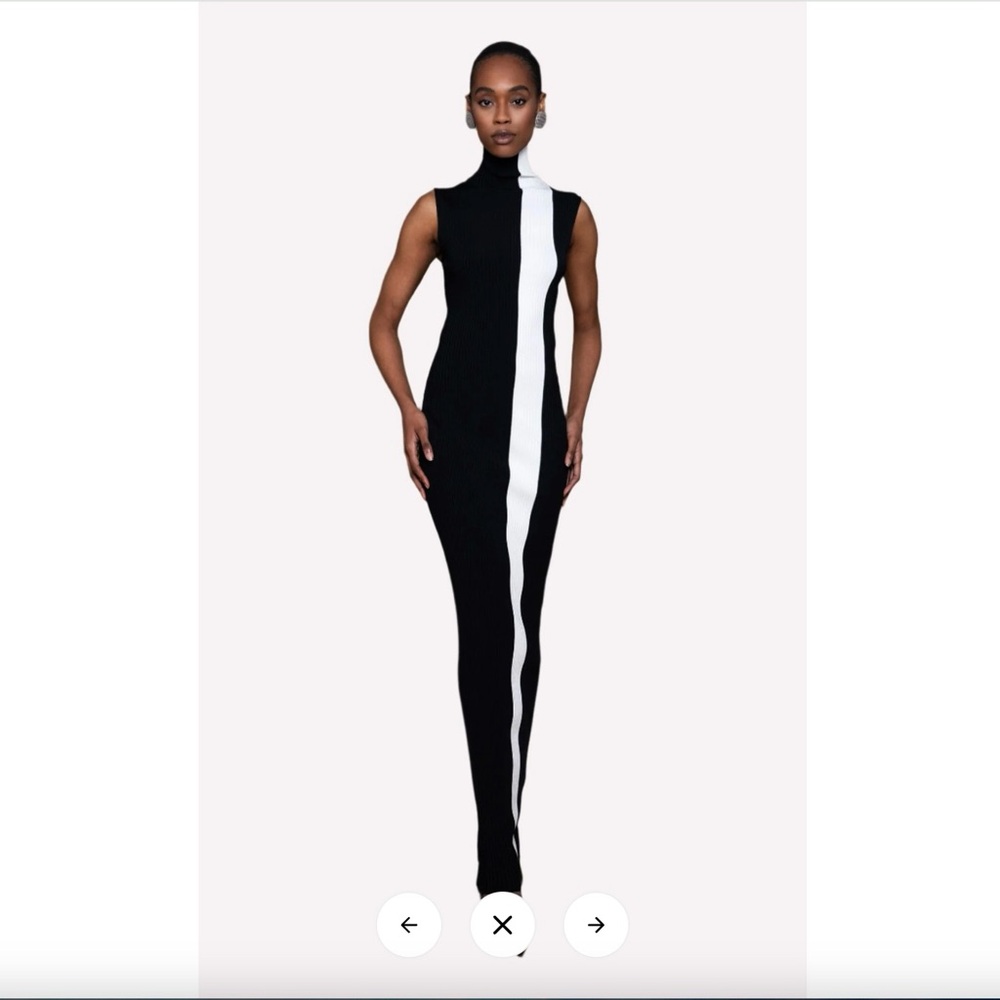 NONchalant Black and White Maxi Dress
